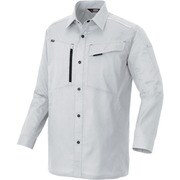 AZ3335-003-5L [ニュームービンカット 春夏長袖シャツ シルバーグレー 5L]