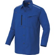 AZ3335-006-6L [ニュームービンカット 春夏長袖シャツ ロイヤルブルー 6L]