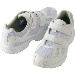 AZ59708-001-25.5 [静電シューズ AZ59708 ホワイト 25.5]