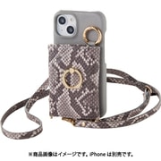 walletslayer14 [iPhone 14用 スネーク リング GY]