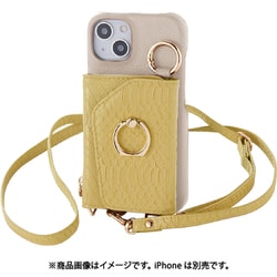 walletslayer30 [iPhone 14用 スネーク リング YE]