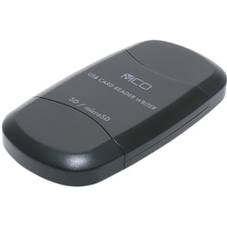 USR-ASD3/BK SDカードリーダ・ライタ USB3.2Gen1対応 USB-A スロットカバー付 USR-ASD3/BK