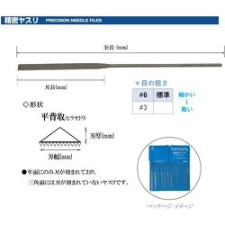 ヨドバシ.com - ツボサン HS01253T [精密ヤスリ 12本組 平背取 #3