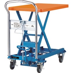 UDL-250 [ダンディ スチール製リフト台車 足踏み油圧ジャッキ式 250kg W800×D500]