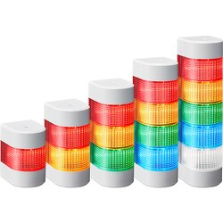 WME-2M2D-RY [LED壁面取付け積層信号灯 シグナルタワー ウォールマウント WME型]