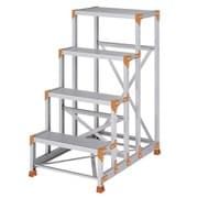 FGN-46120 [アルミ作業台 Danchi FGN型 4段W600×D400×H1200]