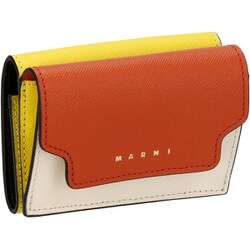 国内即発 MARNI PFMOW02U23-LV520 Z620M 三つ折り財布 マルニ MARNI 三つ折り財布 レディース ミニウォレット スマート