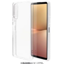 7534XP105TP [Xperia 10V用 ケース カバー ソフトケース TPU クリア 透明 1.2mm ストラップホール]