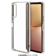 7540XP105TP [Xperia 10V用 ケース カバー ソフトケース TPU 耐衝撃吸収 クリア 透明 メタルフレーム シルバー]