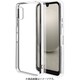 7566AQOW3TP [AQUOS wish3用 ケース カバー ソフトケース TPU 耐衝撃吸収 クリア 透明 メタルフレーム シルバー]
