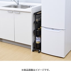隙間トローリー ブラック LSST-4 BK