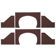 NA-96 Nゲージ トンネルポータル 複線用 レンガタイプ ポータル2枚・擁壁 左右各2枚 [鉄道模型レイアウト用品]