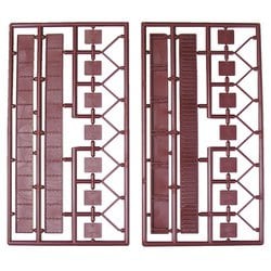 NA-56 Nゲージ デッキガーダー橋 未塗装組立キット 茶 3セット入 [鉄道模型レイアウト用品]