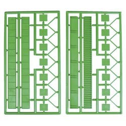 NA-57 Nゲージ デッキガーダー橋 未塗装組立キット 緑 3セット入 [鉄道模型レイアウト用品]
