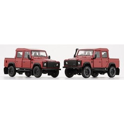 64B0268 1/64 ランドローバー ディフェンダー 110 2016 ピックアップ オレンジ LHD [ダイキャストミニカー]