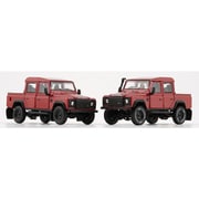 64B0268 1/64 ランドローバー ディフェンダー 110 2016 ピックアップ オレンジ LHD [ダイキャストミニカー]