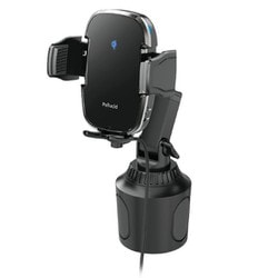 車内用品 スマホホルダー 自動開閉スマホホルダー ドリンクイン 対応サイズ：(幅) 約58～88mm/厚み 約20mmまで/重さ 約250g以下 ワイヤレス充電：最大15W PPH2307