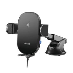 車内用品 スマホホルダー 自動開閉ロングアーム 吸盤貼付けタイプ 対応サイズ：(幅) 約60～88mm/厚み 約18mmまで/重さ 約250g以下 ワイヤレス充電：最大15W PPH2308