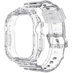 Apple Watchバンド B4 TPU 42/44/45mm 透明 ソフト クリア