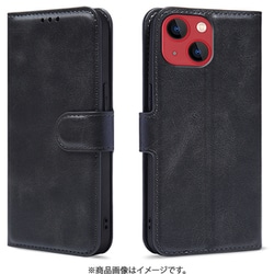 iPhone 14ケース A10 TPUレザー 手帳 マグネットブラック