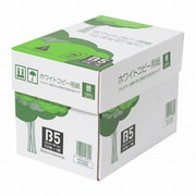 ホワイト コピー用紙 B5 高白色 500枚×5冊(2,500枚) WC904PET