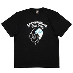 ゆるキャン△ ヘルメットTシャツ Lサイズ ブラック 志摩リン [キャラクターグッズ]