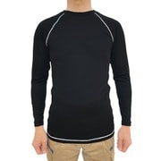 23605 [ストレッチ長袖Tシャツ ブラック 3L コンプレッション]