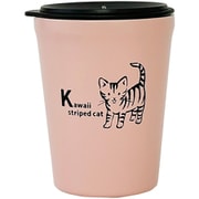 69797 [nanineco イニシャル タンブラー （蓋付き） 約260ml K]