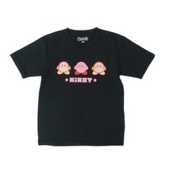 22863161 星のカービィ KIDS Tシャツ カービィ トリオ BLACK 120サイズ [キャラクターグッズ]