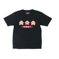 22863161 星のカービィ KIDS Tシャツ カービィ トリオ BLACK 130サイズ [キャラクターグッズ]