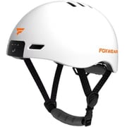 自転車ヘルメット ドラレコ付き マットホワイト 54~61cm V6-WH