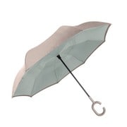 長傘 RE:verse UMBRELLA(リバースアンブレラ) 60cm 手開き式 C型手元 GY×MBL 114186
