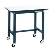SEL-0960PUR [軽量作業台 SELタイプ 移動式 直進安定金具無し 均等耐荷重150kg ポリエステル天板 組立式 W900×D600×H810mm]