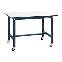 SEL-1275PUR [軽量作業台 SELタイプ 移動式 直進安定金具無し 均等耐荷重150kg ポリエステル天板 組立式 W1200×D750×H810mm]