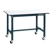 SEL-1275PUR [軽量作業台 SELタイプ 移動式 直進安定金具無し 均等耐荷重150kg ポリエステル天板 組立式 W1200×D750×H810mm]