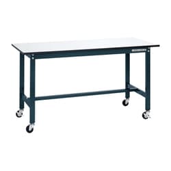 SEL-1575PUR [軽量作業台 SELタイプ 移動式 直進安定金具無し 均等耐荷重150kg ポリエステル天板 組立式 W1500×D750×H810mm]