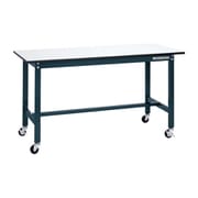 SEL-1575PUR [軽量作業台 SELタイプ 移動式 直進安定金具無し 均等耐荷重150kg ポリエステル天板 組立式 W1500×D750×H810mm]