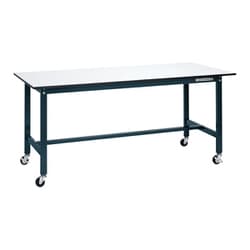 SEL-1860PUR [軽量作業台 SELタイプ 移動式 直進安定金具無し 均等耐荷重150kg ポリエステル天板 組立式 W1800×D600×H810mm]