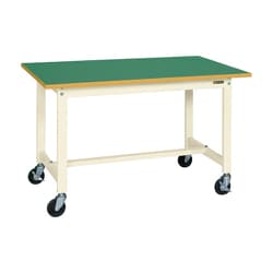 KS-126FURI [軽量作業台 KSタイプ 移動式 直進安定金具無し 均等耐荷重200kg サカエリューム天板 組立式 W1200×D600×H740mm]