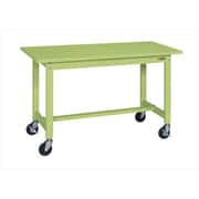 KS-127SUR [軽量作業台 KSタイプ 移動式 直進安定金具無し 均等耐荷重200kg スチール天板 組立式 W1200×D750×H740mm]