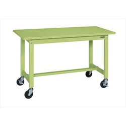 KS-187SUR [軽量作業台 KSタイプ 移動式 直進安定金具無し 均等耐荷重200kg スチール天板 組立式 W1800×D750×H740mm]