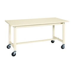 KS-126SURI [軽量作業台 KSタイプ 移動式 直進安定金具無し 均等耐荷重200kg スチール天板 組立式 W1200×D600×H740mm]