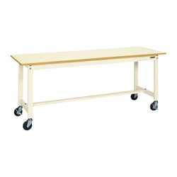 KS-126PURI [軽量作業台 KSタイプ 移動式 直進安定金具無し 均等耐荷重200kg ポリエステル天板 組立式 W1200×D600×H740mm]
