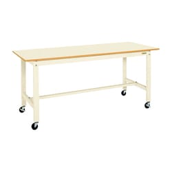 KK-38UB1I [軽量作業台 KKタイプ 移動式 直進安定金具無し 均等耐荷重200kg ポリエステル天板 組立式 W900×D600×H810mm]