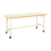 KK-58UB1I [軽量作業台 KKタイプ 移動式 直進安定金具無し 均等耐荷重200kg ポリエステル天板 組立式 W1500×D600×H810mm]
