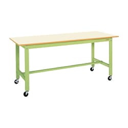 KK-69UB1IG [軽量作業台 KKタイプ 移動式 直進安定金具無し 均等耐荷重200kg ポリエステル天板 組立式 W1800×D750×H810mm]