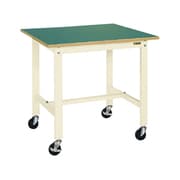 KK-39FUB2I [軽量作業台 KKタイプ 移動式 直進安定金具無し 均等耐荷重200kg サカエリューム天板 組立式 W900×D750×H840mm]