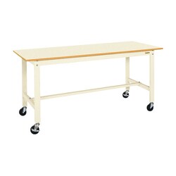 KK-38UB2I [軽量作業台 KKタイプ 移動式 直進安定金具無し 均等耐荷重200kg ポリエステル天板 組立式 W900×D600×H840mm]