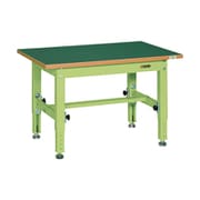 TKT5-127FEN [中量高さ調整作業台 TKT5タイプ 固定式 均等耐荷重400kg 改正RoHS10物質対応サカエリューム天板 組立式 W1200×D750×H500～650mm]