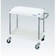 CSP-9062LW [CSパールワゴン 軽量タイプ/均等耐荷重100kg/ゴム車/H600mm/2段/移動式 W900×D600×H600mm]